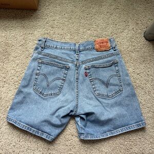 Levi’s 505 relaxed long denim shorts
